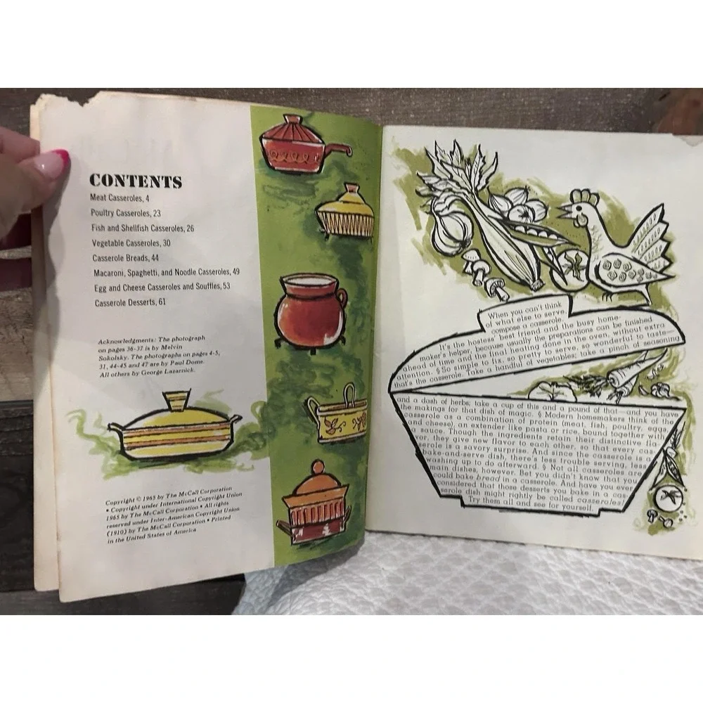 Vintage Lot of 3‎ McCall's Book of Meats Casserole Cake